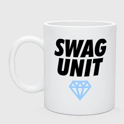 Кружка керамическая Swag Unit, цвет: белый