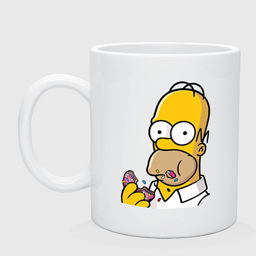 Кружка Гомер с Пончиком / Белый – фото 1