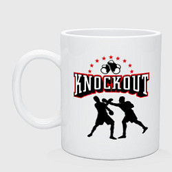 Кружка керамическая Knockout, цвет: белый