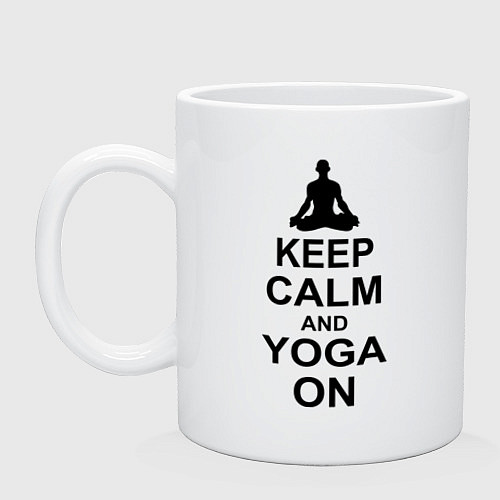 Кружка Keep Calm & Yoga On / Белый – фото 1