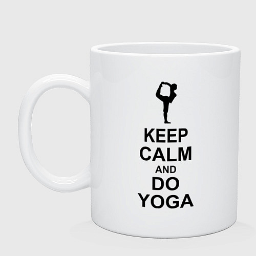 Кружка Keep Calm & Do Yoga / Белый – фото 1