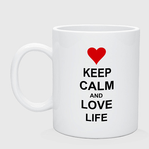 Кружка Keep Calm & Love Life / Белый – фото 1