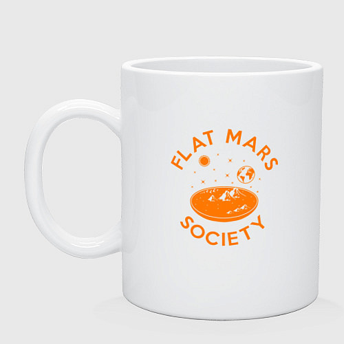 Кружка Flat Mars Society / Белый – фото 1