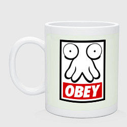 Кружка керамическая OBEY Zoidberg, цвет: фосфор