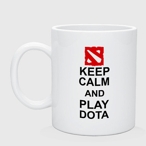 Кружка Keep Calm & Play Dota / Белый – фото 1