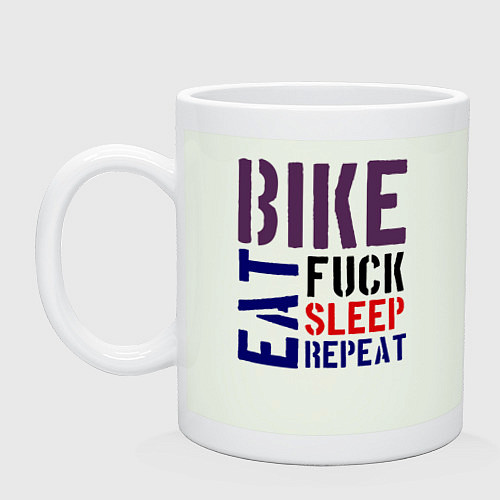 Кружка Bike eat sleep repeat / Фосфор – фото 1