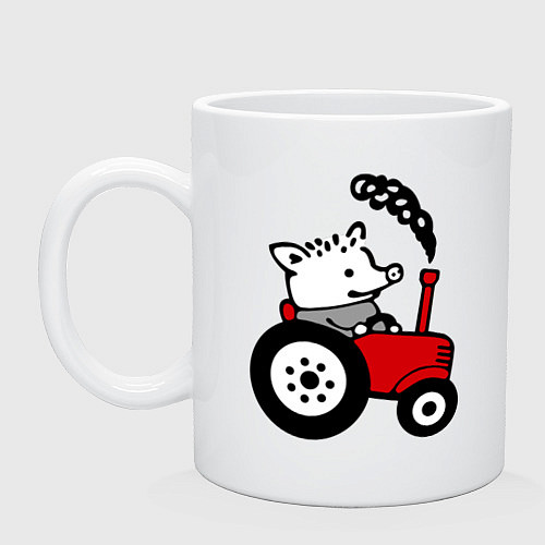 Кружка Поросенок Петр / Белый – фото 1