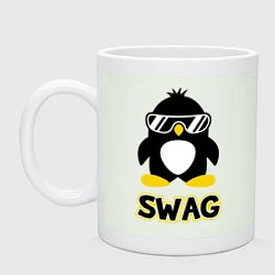 Кружка керамическая SWAG Penguin, цвет: фосфор