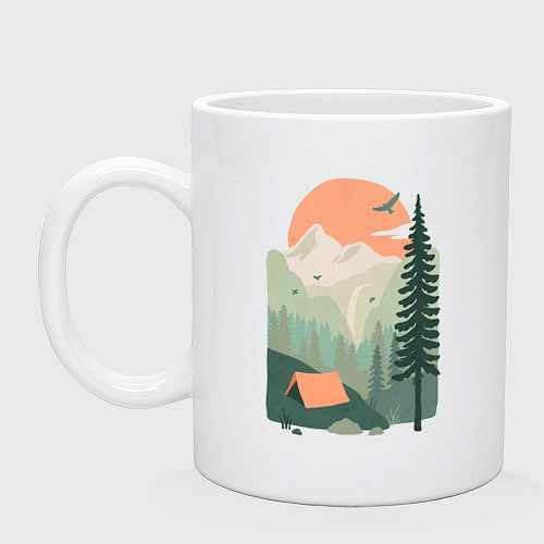 Кружка Wood Adventure / Белый – фото 1
