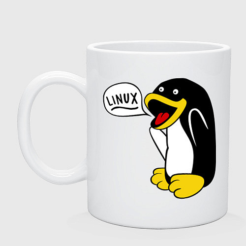 Кружка Пингвин: Linux / Белый – фото 1