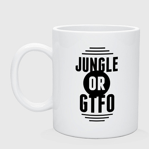 Кружка Jungle or GTFO / Белый – фото 1