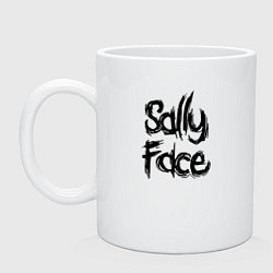 Кружка керамическая SALLY FACE, цвет: белый