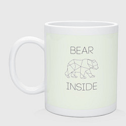 Кружка керамическая Bear Inside, цвет: фосфор