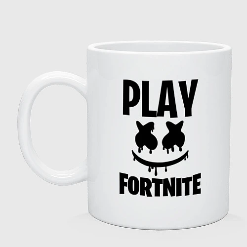 Кружка Marshmello: Play Fortnite / Белый – фото 1