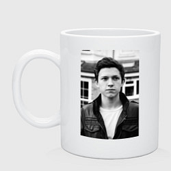 Кружка керамическая Tom Holland, цвет: белый