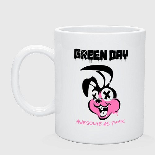 Кружка Green Day: Awesome as FCK / Белый – фото 1