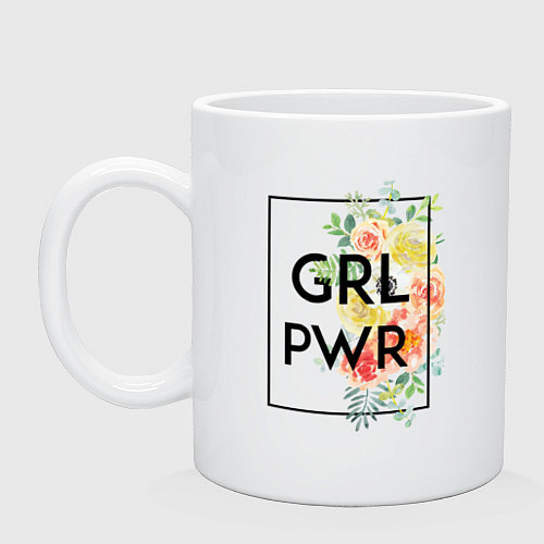 Кружка GRL PWR / Белый – фото 1