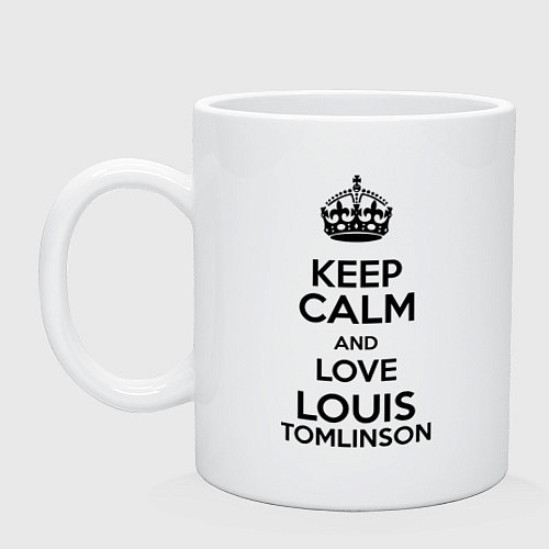 Кружка Keep Calm & Love Louis Tomlinson / Белый – фото 1