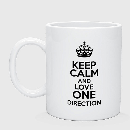 Кружка Keep Calm & Love One Direction / Белый – фото 1