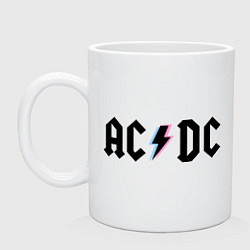 Кружка керамическая AC/DC цвета белый — фото 1