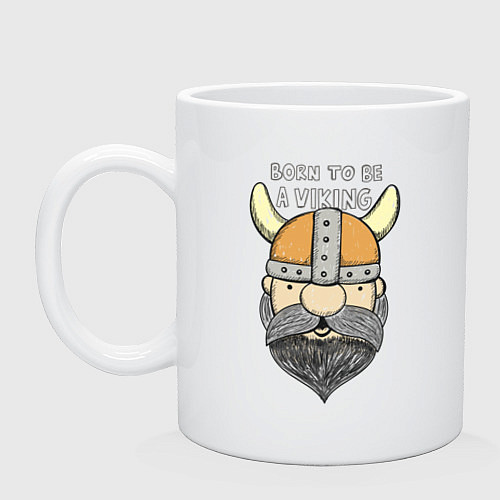 Кружка Born to be a Viking / Белый – фото 1