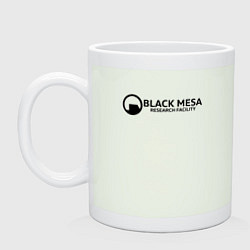 Кружка керамическая Black Mesa: Research Facility, цвет: фосфор