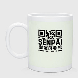 Кружка керамическая SENPAI QR, цвет: фосфор