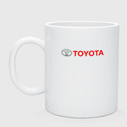 Кружка керамическая TOYOTA, цвет: белый