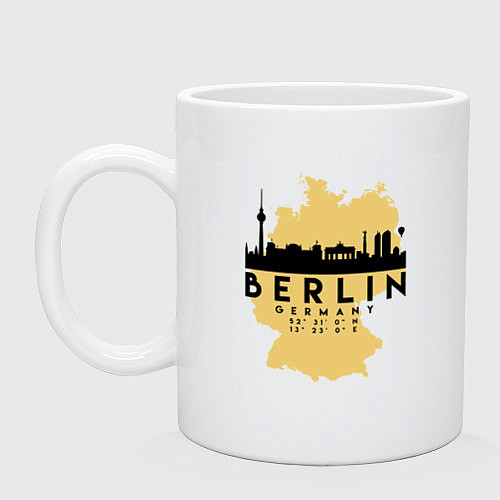 Кружка Берлин - Германия / Белый – фото 1