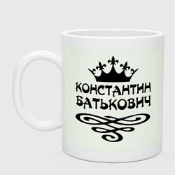 Кружка керамическая Константин Батькович, цвет: фосфор