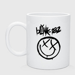 Кружка керамическая BLINK-182, цвет: белый