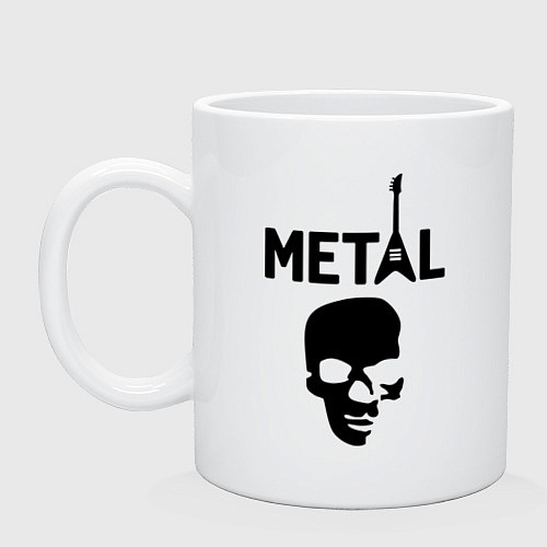 Кружка Metal Skull / Белый – фото 1