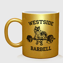 Кружка керамическая Westside barbell цвета золотой — фото 1