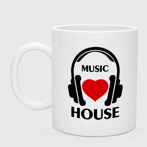 Кружка House Music is Love / Белый – фото 1