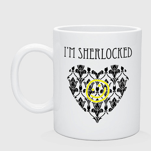 Кружка Шерлок Сердце Im Sherlocked / Белый – фото 1