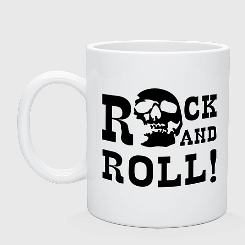 Кружка Rock and roll / Белый – фото 1