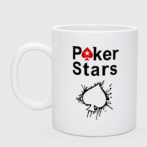 Кружка Poker Stars / Белый – фото 1