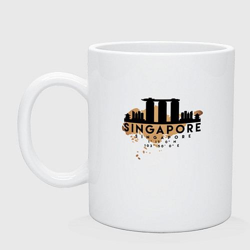 Кружка Сингапур / Белый – фото 1