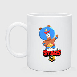 Кружка керамическая BRAWL STARS EL BROWN, цвет: белый