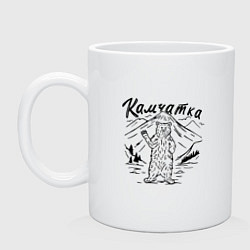 Кружка керамическая Камчатка, цвет: белый