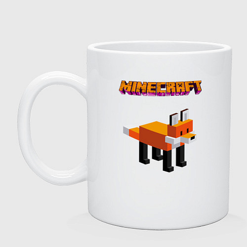 Кружка Minecraft - лиса / Белый – фото 1