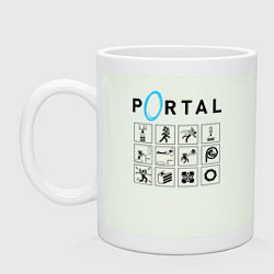 Кружка керамическая PORTAL, цвет: фосфор