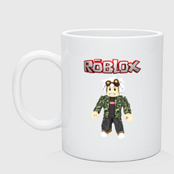 Кружка керамическая Roblox, цвет: белый