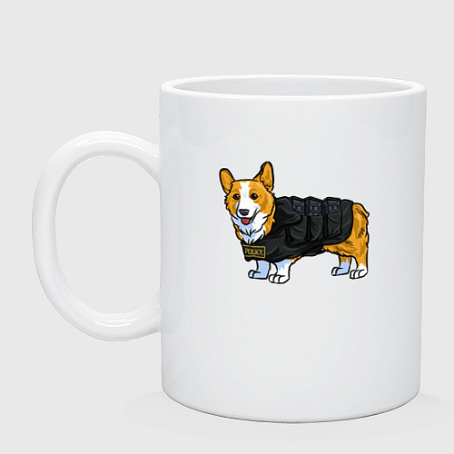 Кружка Corgi police / Белый – фото 1