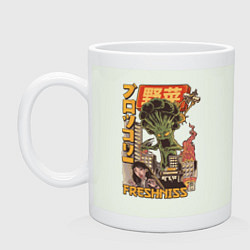 Кружка керамическая Broccozilla, цвет: фосфор