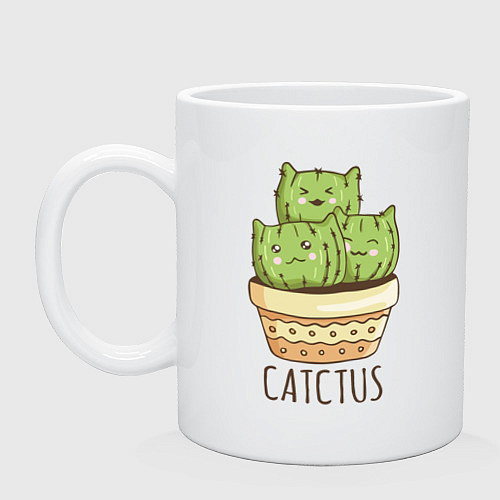 Кружка Catctus / Белый – фото 1