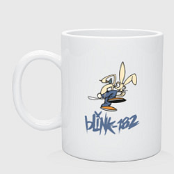 Кружка керамическая BLINK-182, цвет: белый