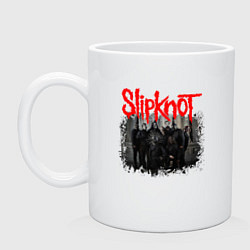 Кружка керамическая SLIPKNOT, цвет: белый