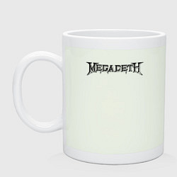 Кружка керамическая Megadeth, цвет: фосфор