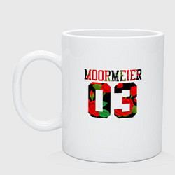 Кружка керамическая PAYTON MOORMEIER Розы, цвет: белый